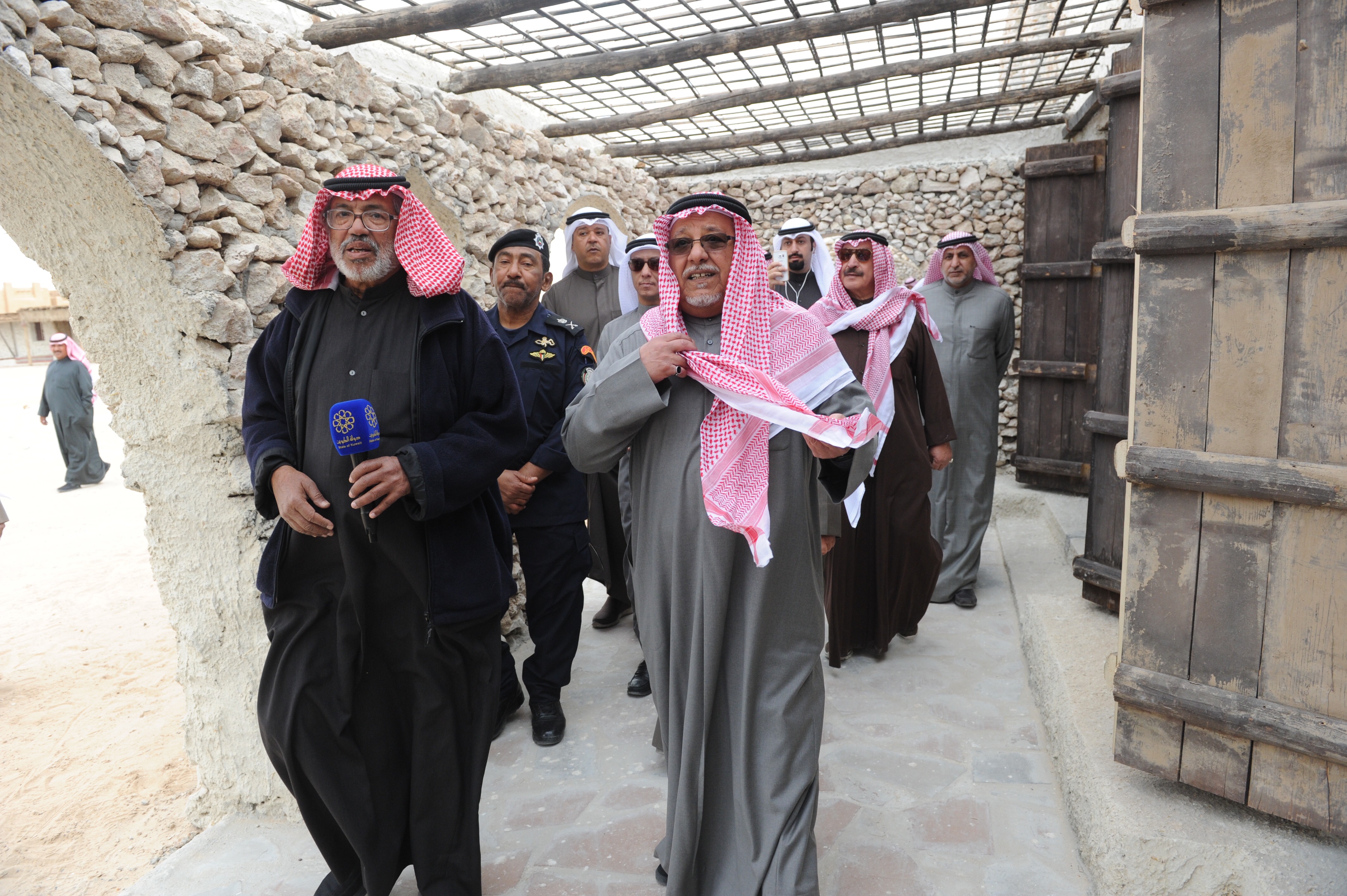 Deputy Minister of Amiri Diwan Affairs Sheikh Ali Al-Jarrah Al-Sabah during the opening of Gulf Popular Heritage Festival 2017