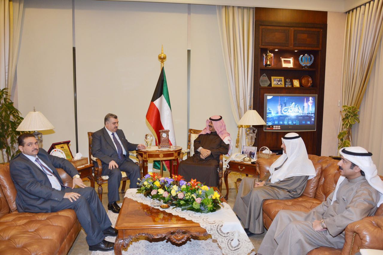 Kuwaiti Deputy Foreign Minister Khaled Al-Jarallah meets visiting Undersecretary of the Iraqi Foreign Ministry for Legal Affairs and Multilateral Relations mar Barazanchi