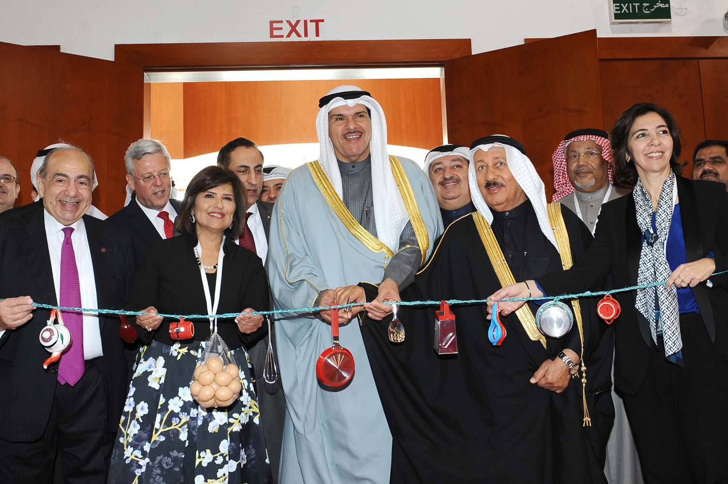 Minister of State for Youth Affairs Sheikh Salman Al-Humoud Al-Sabah inaugurates "Horeca Kuwait 2017 Exhibition"