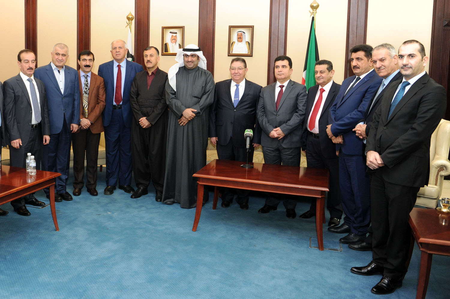 Minister of Commerce and Industry Khaled Al-Roudan meets with with Kurdistan Federation of Chambers of Commerce and Industry (KFCCI) President Dr. Dara Al-Khayat