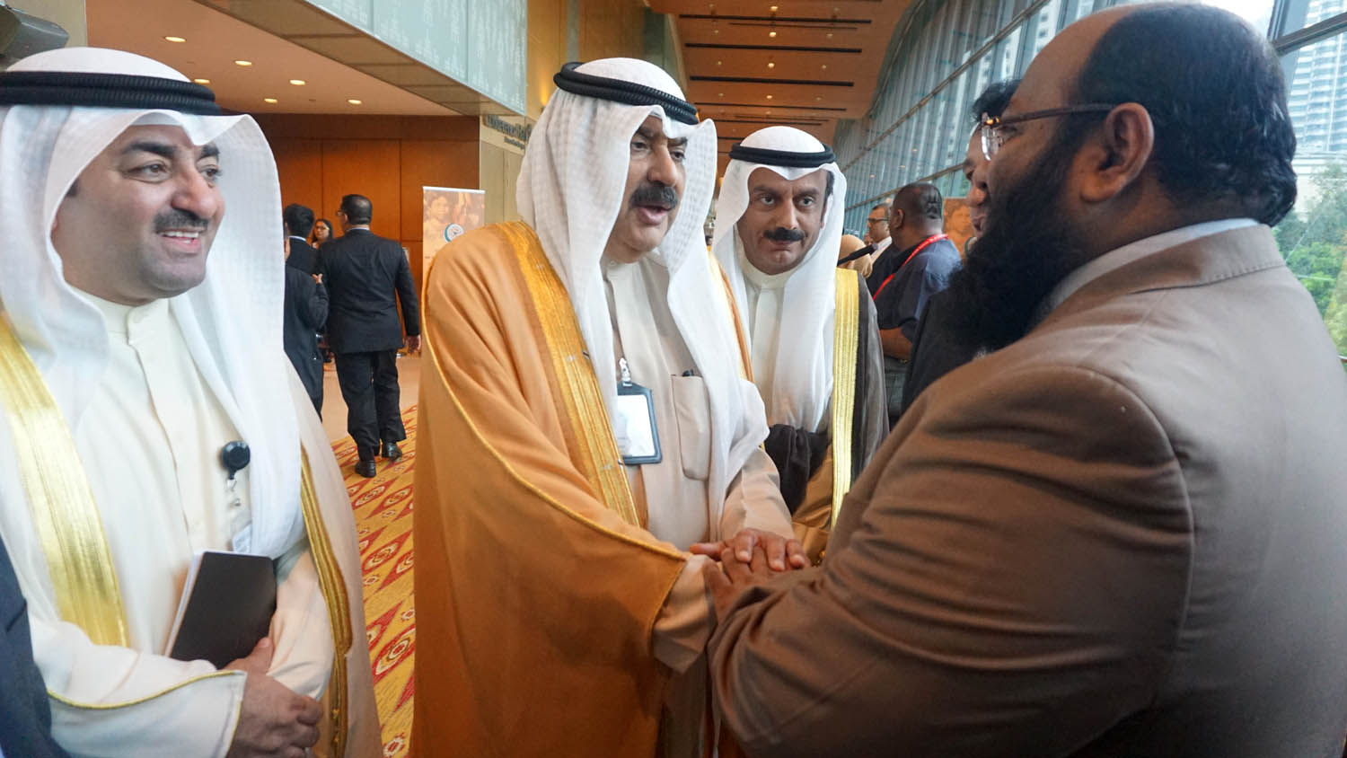 Deputy Foreign Minister Khaled Al-Jarallah during the  extraordinary meeting of Foreign Ministers of the Organization of Islamic Cooperation (OIC)
