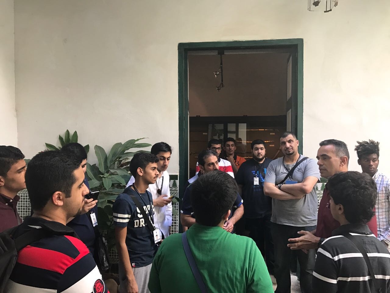 The Kuwaiti students during their visit to Cuba