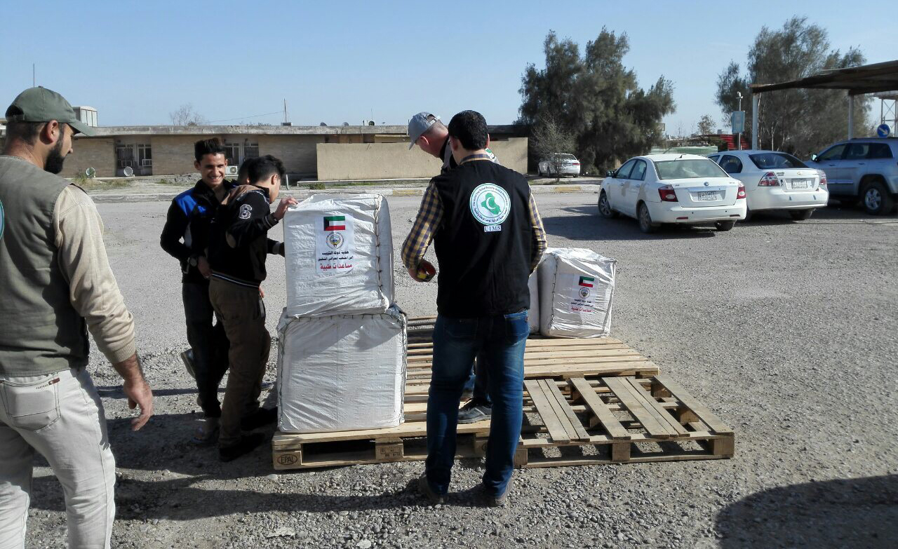 Part of the delivering medical supplies and medications to a host of Iraqi health centers offering services to displaced Iraqis