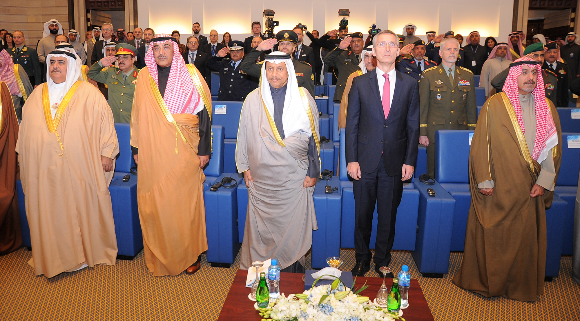His Highness the Prime Minister Sheikh Jaber Al-Mubarak Al-Hamad Al-Sabah attends the opening of the North Atlantic Treaty Organization's (NATO) Istanbul Cooperation Initiative (ICI) Regional Center