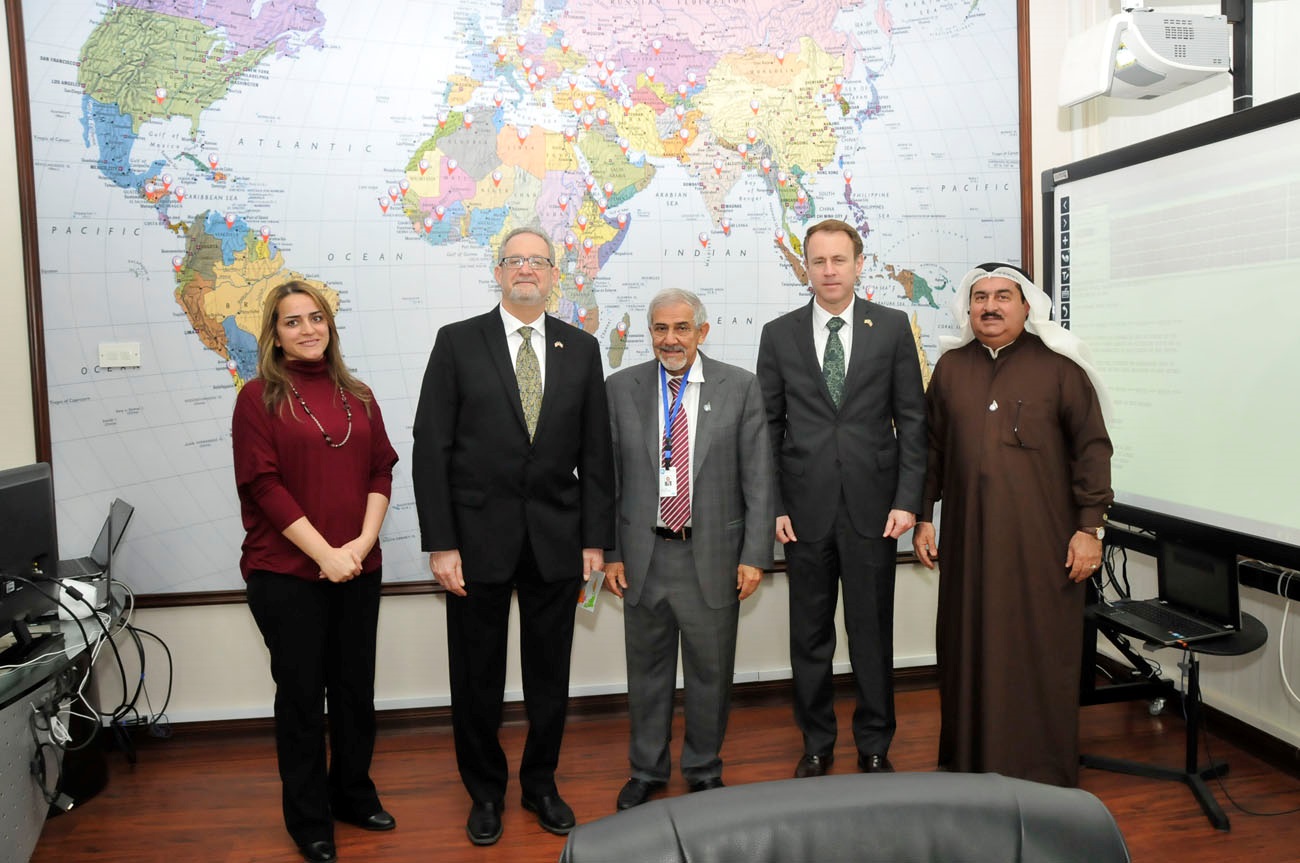 Chairman of Kuwait Red Crescent Society (KRCS) Dr. Helal Al-Sayer meets US Ambassador to Kuwait Lawrence R. Silverman