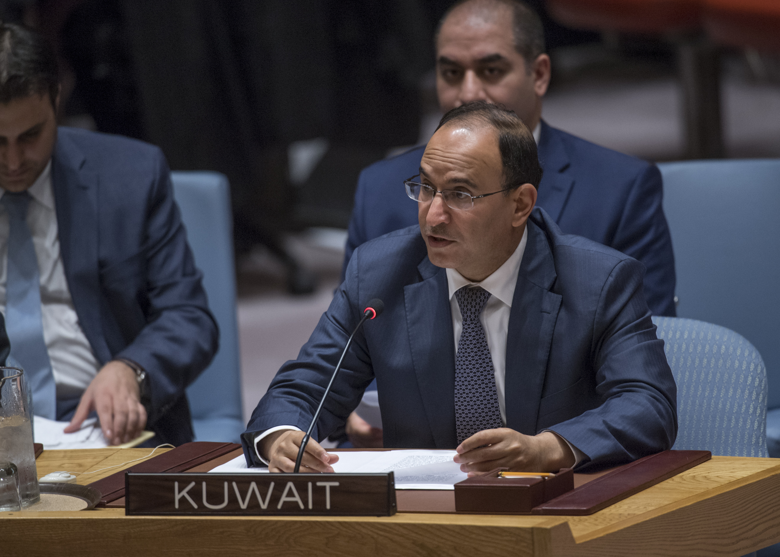لمندوب الدائم لدولة الكويت لدى الأمم المتحدة السفير منصور العتيبي