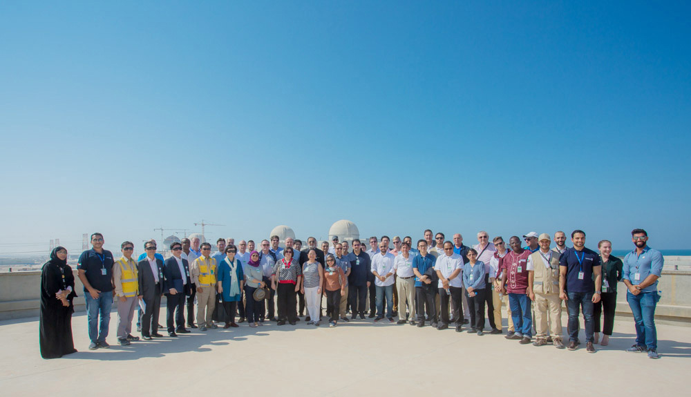 Mahmoud Bu Shehri, Undersecretary of Ministry of Electricity and Water, during a visit to the Barakah Nuclear Energy Plant as part of a team from the International Atomic Energy Agency (IAEA)