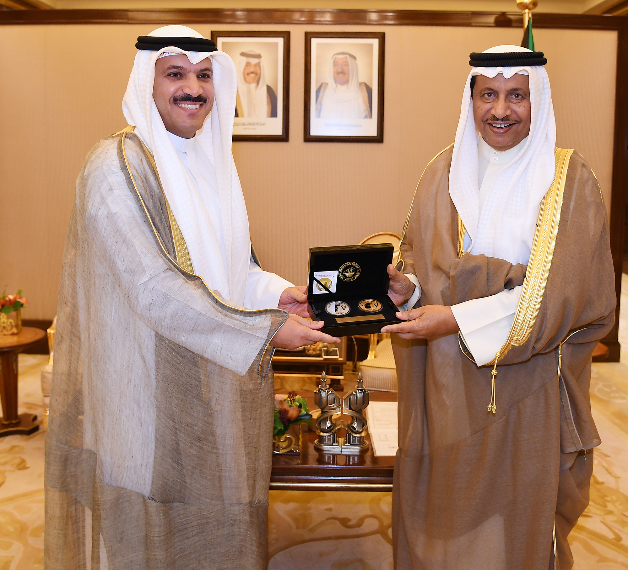 His Highness the Prime Minister Sheikh Jaber Al-Mubarak Al-Hamad Al-Sabah receives Governor of the Central Bank of Kuwait (CBK) Dr. Mohammed Y. Al-Hashel