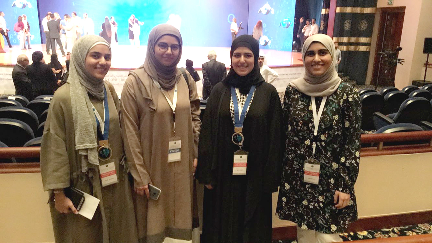 Kuwait's university students during the 5th Arab Robotics Conference