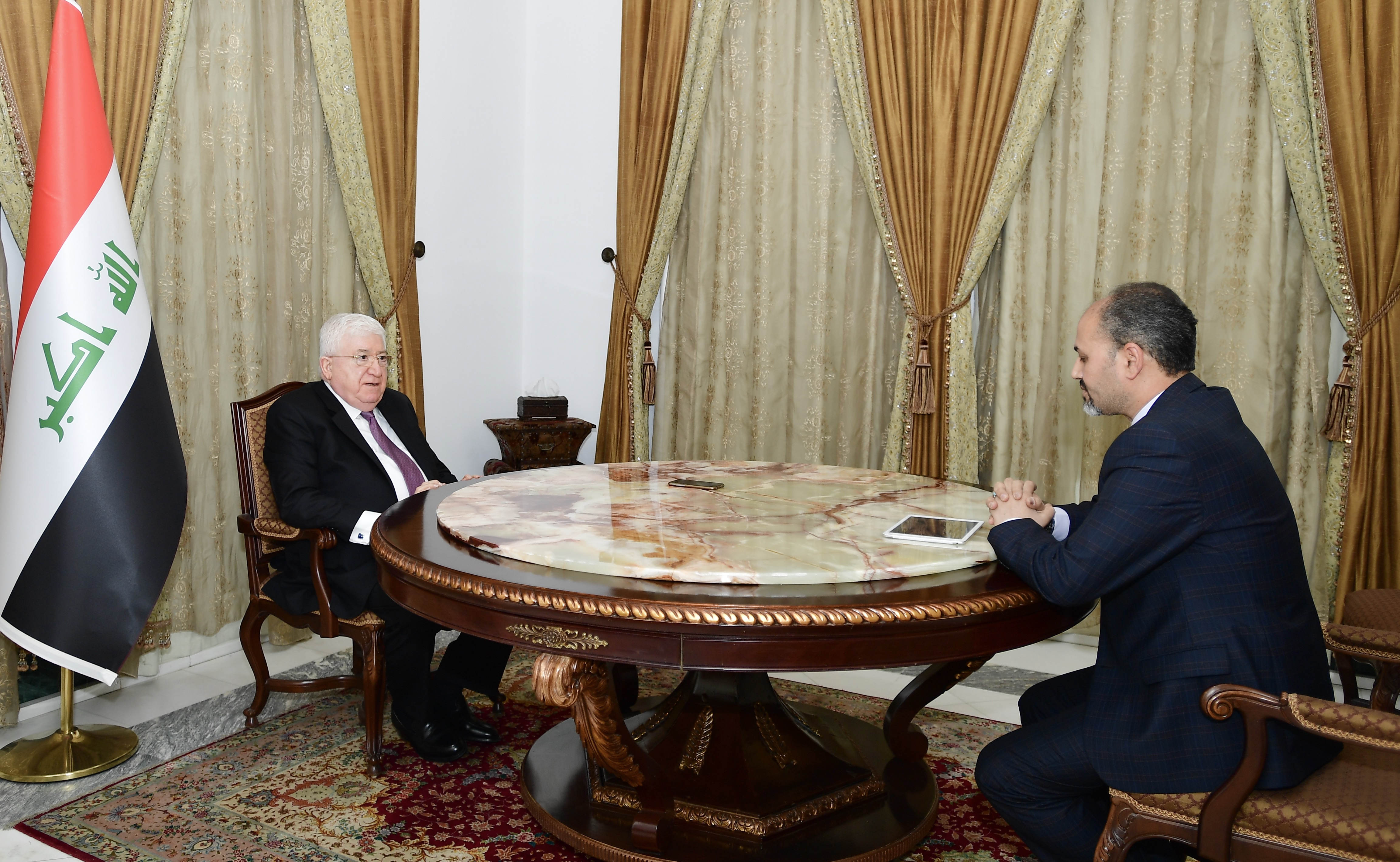 Iraqi President Fuad Masum in an interview with KUNA