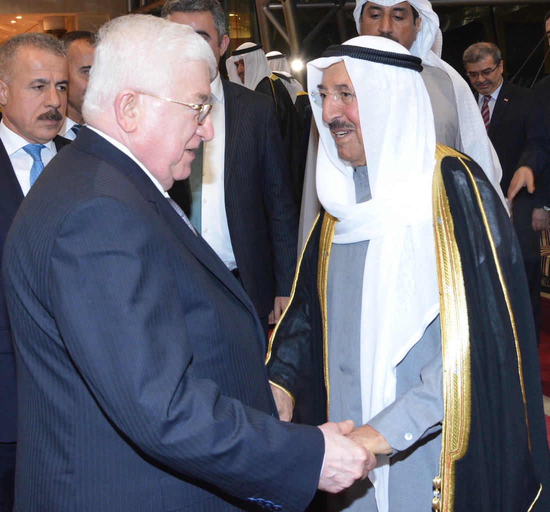 His Highness the Amir and Iraqi President Fuad Masum