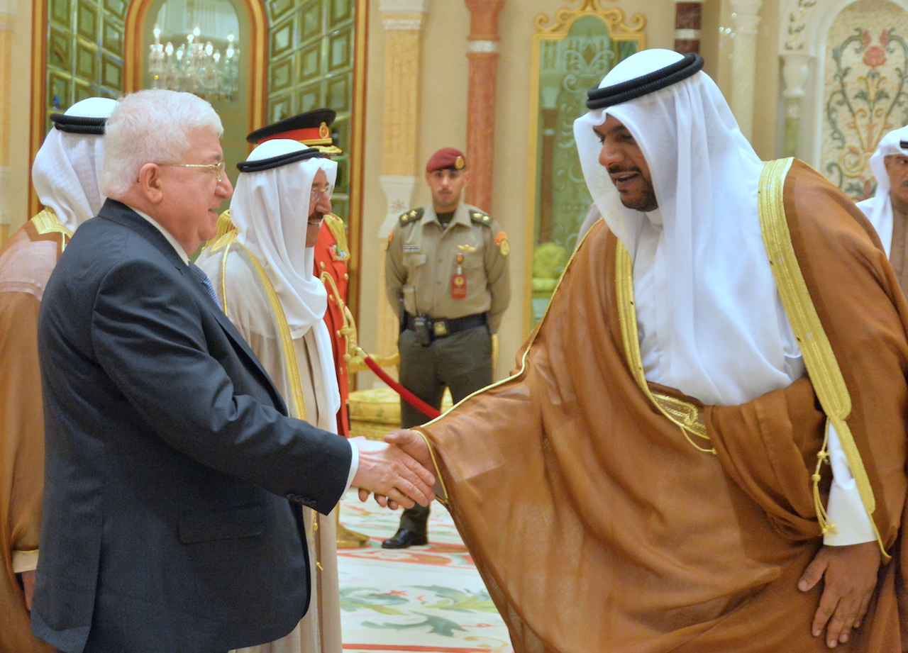 Iraqi President Fuad Masum during the luncheon ceremony