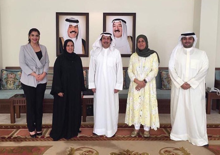 Kuwaiti Ambassador to Bahrain Sheikh Azzam Mubarak Al-Sabah receives Bahrain Trust delegation