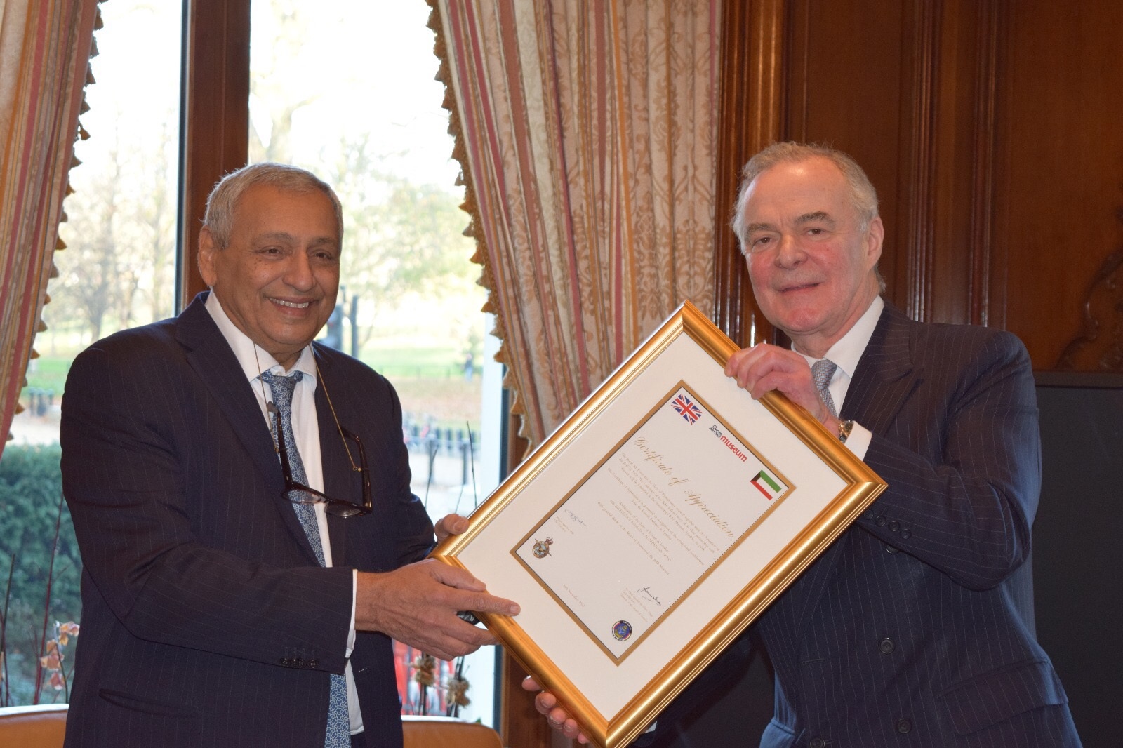 Kuwait's Ambassador to the United Kingdom Khalid Al-Duwaisan during a ceremony