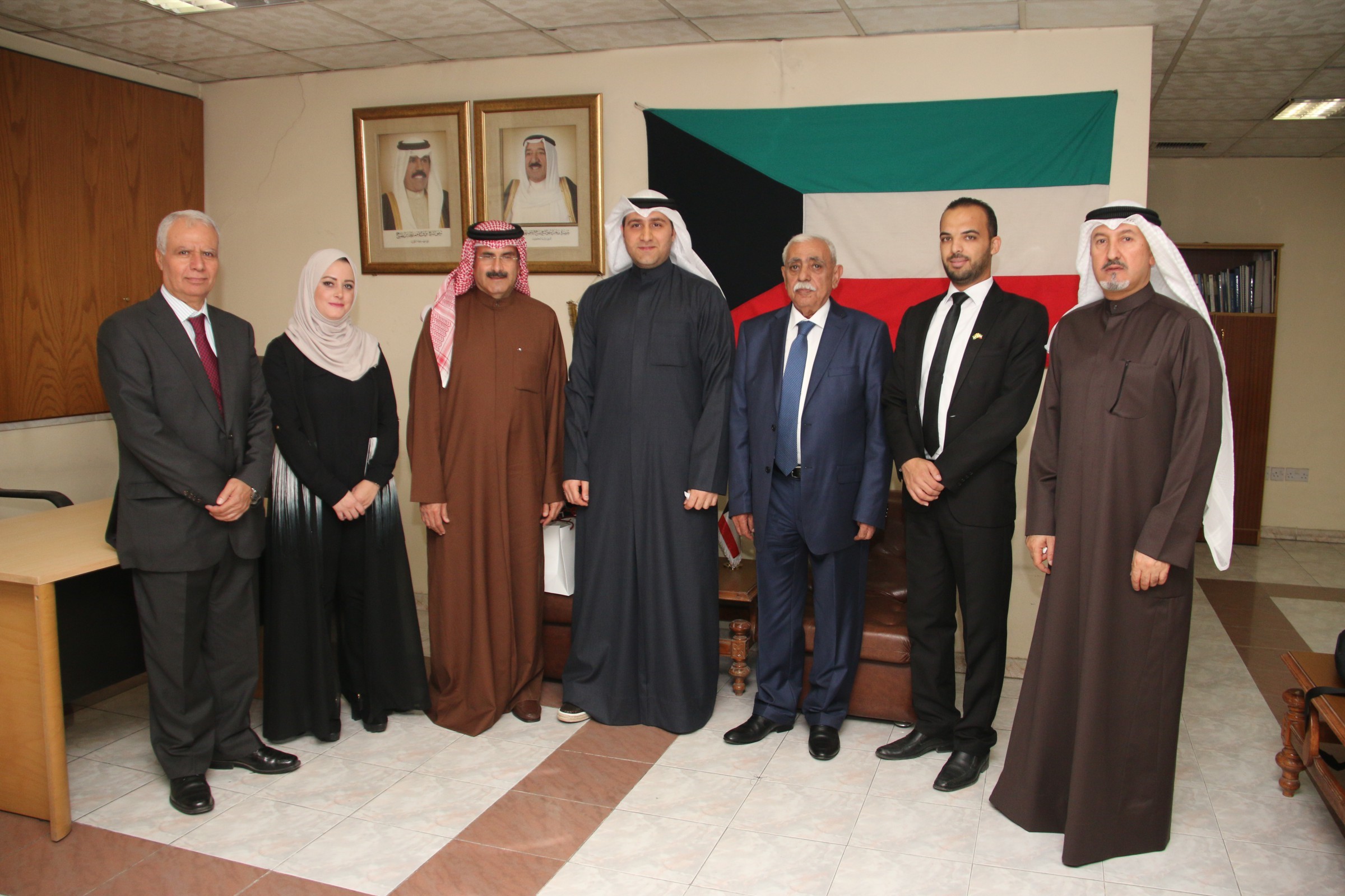 KUNA's Chairman Sheikh Mubarak Al-Duaij Al-Ibrahim Al-Sabah inspected KUNA's office in Amman