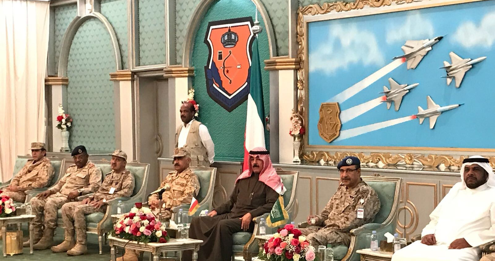 Deputy Prime Minister and Defence Minister Sheikh Mohammad Al-Khaled Al-Hamad Al-Sabah visits the troops stationed in the southwestern Saudi cities of Jazan and Khamis Mushait