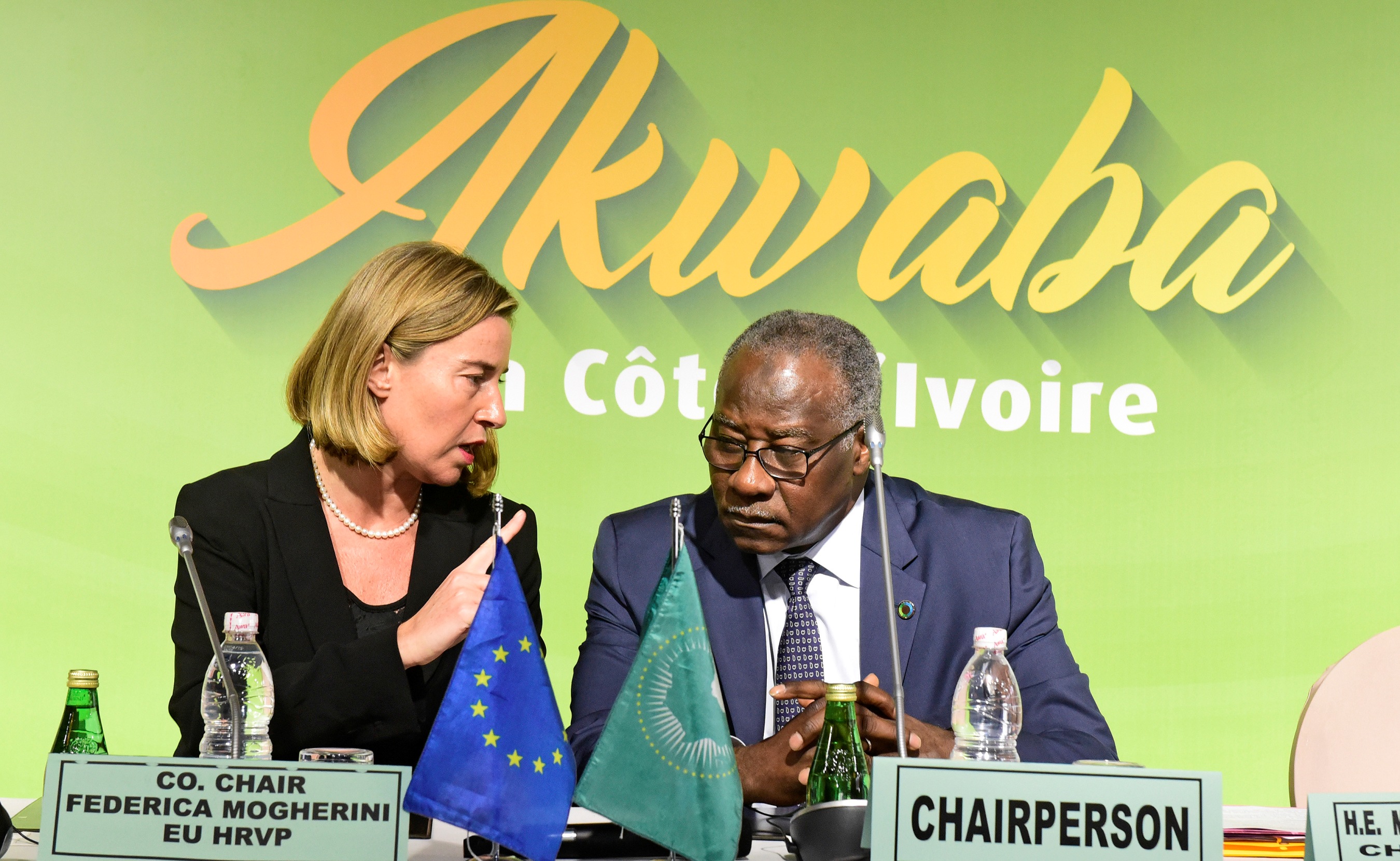 Federica MOGHERINI, EU High Representative  and  Mamady TOURE, Minister of Foreign Affairs of Guine