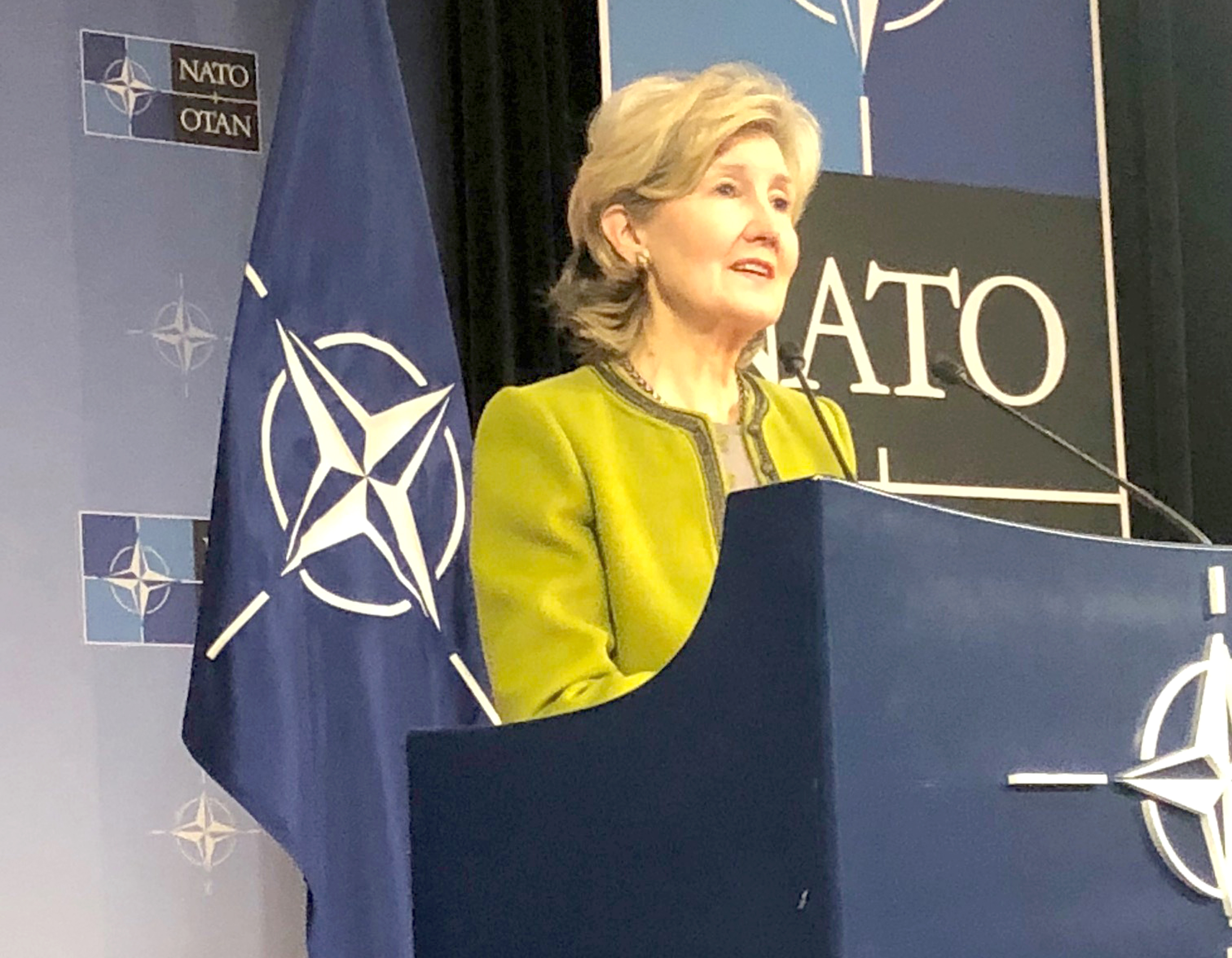 US Ambassador to NATO Kay Bailey Hutchison