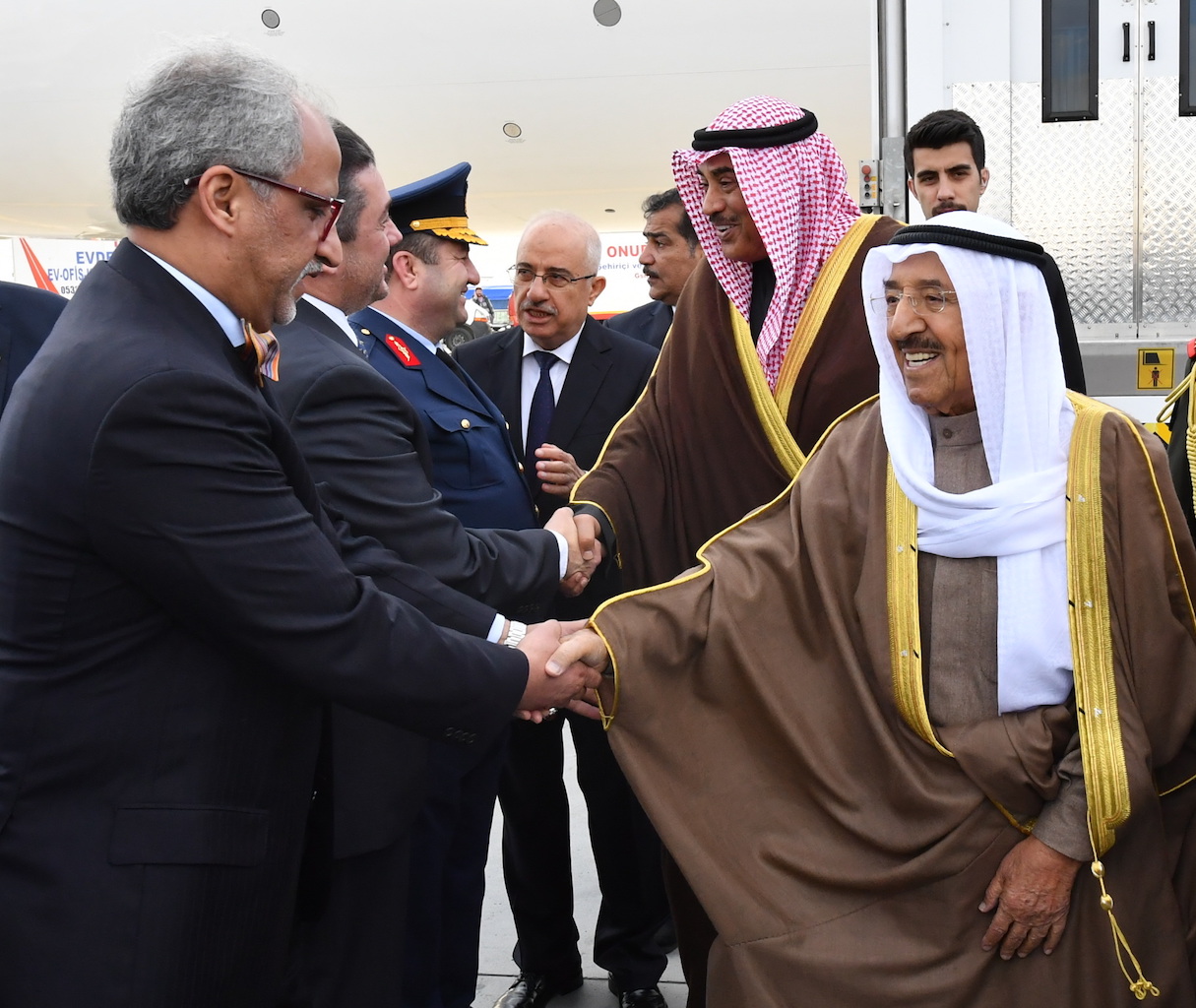 His Highness the Amir Sheikh Sabah Al-Ahmad Al-Jaber Al-Sabah arrived in Istanbul