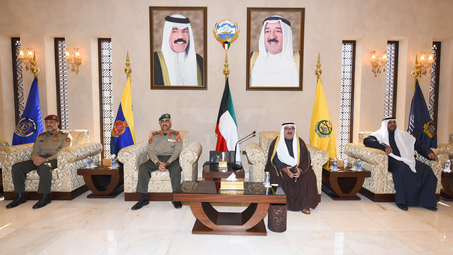 First Deputy Prime Minister and Defense Minister Sheikh Nasser Sabah Al-Ahmad Al-Sabah receives well-wishers