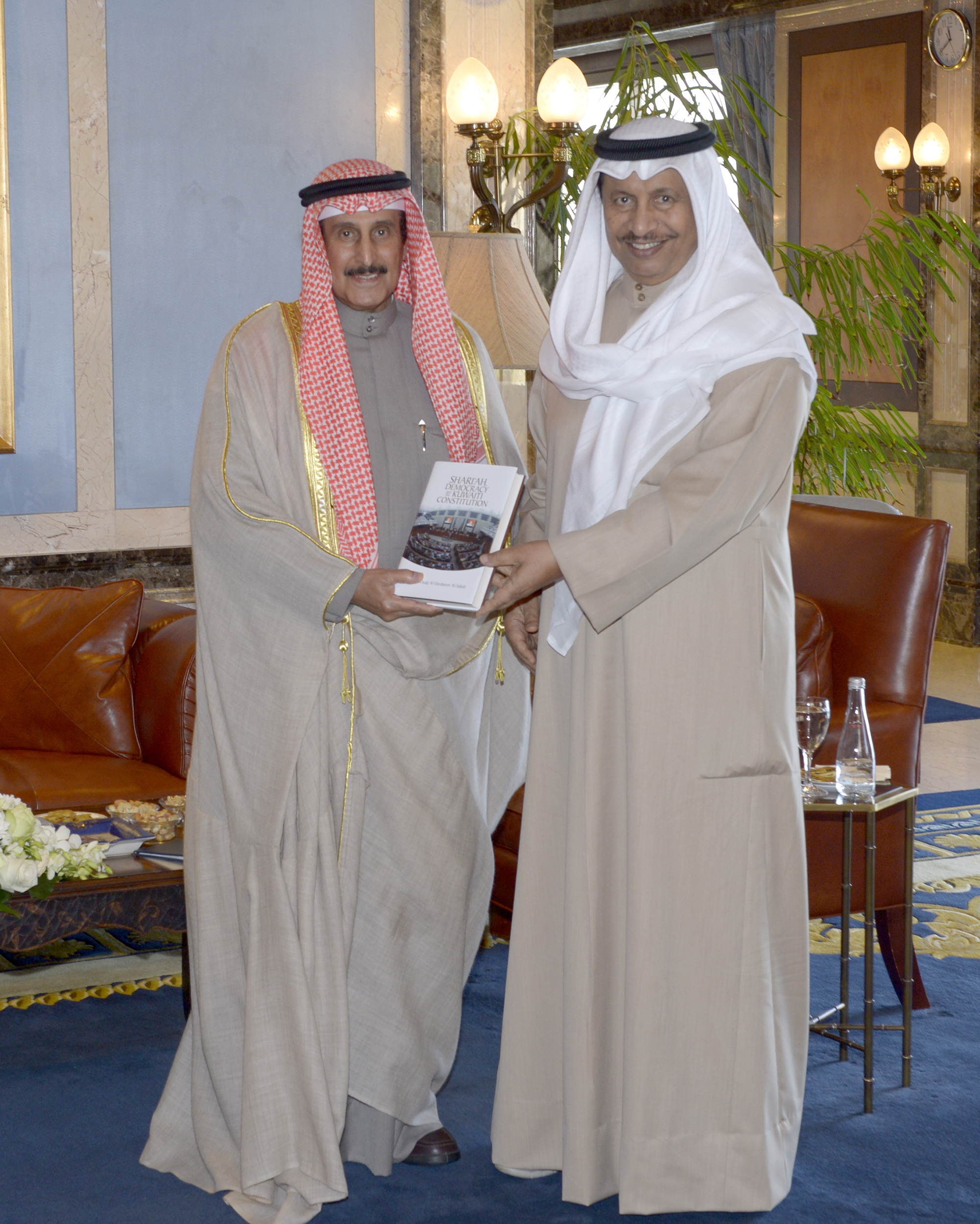 His Highness the Prime Minister Sheikh Jaber Mubarak Al-Hamad Al-Sabah receives Sheikh Dr. Ibrahim Al-Duaij Al-Sabah