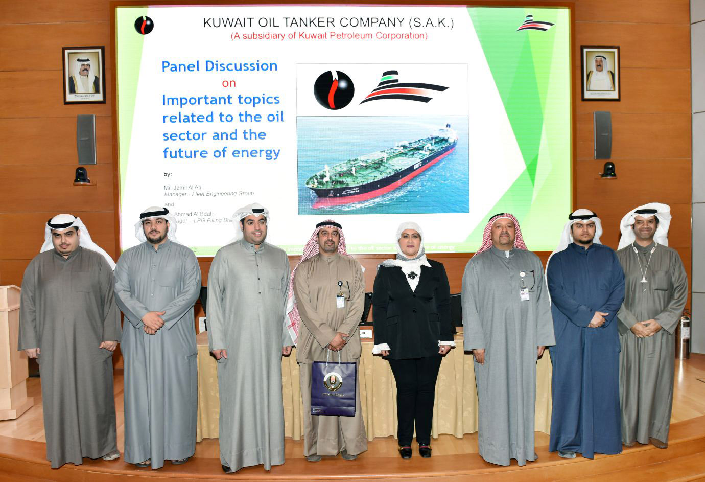 Participants in the seminar of Kuwait Oil Tankers Co.