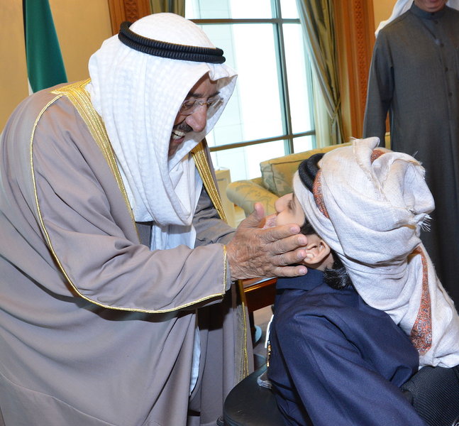His Highness the Amir Sheikh Sabah Al-Ahmad Al-Jaber Al-Sabah received Reach Out To Asia's (ROTA) Goodwill Ambassador of Qatar Ghanim Al-Muftah