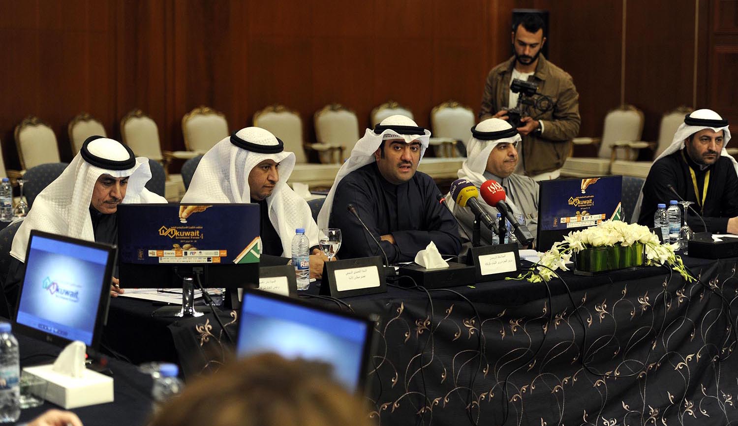 Minister of Trade and Industry Khaled Al-Rawdan during the second and last day of the 4th Kuwait Investment Forum
