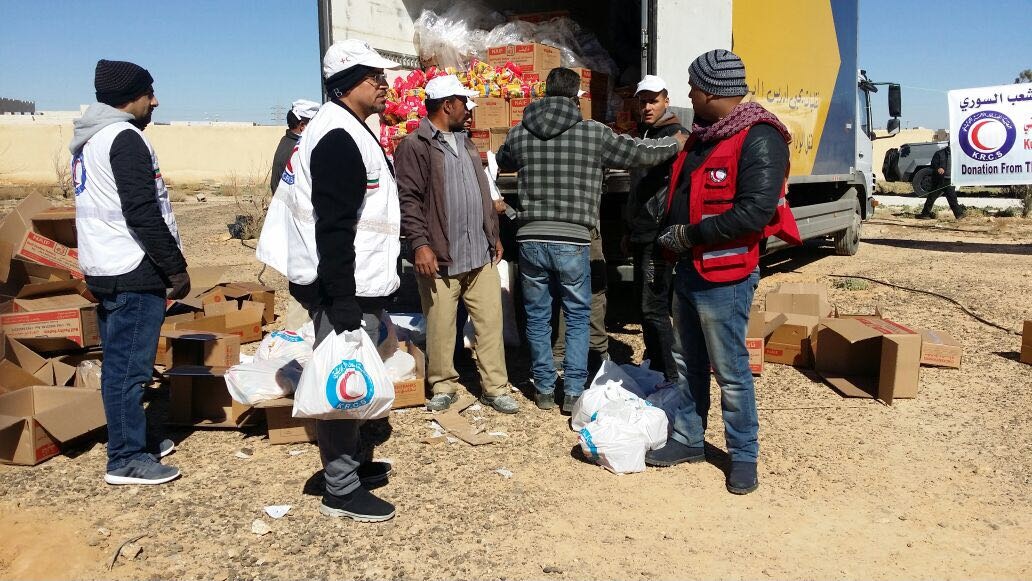 Kuwait Red Crescent Society distributes aid to Syrian families
