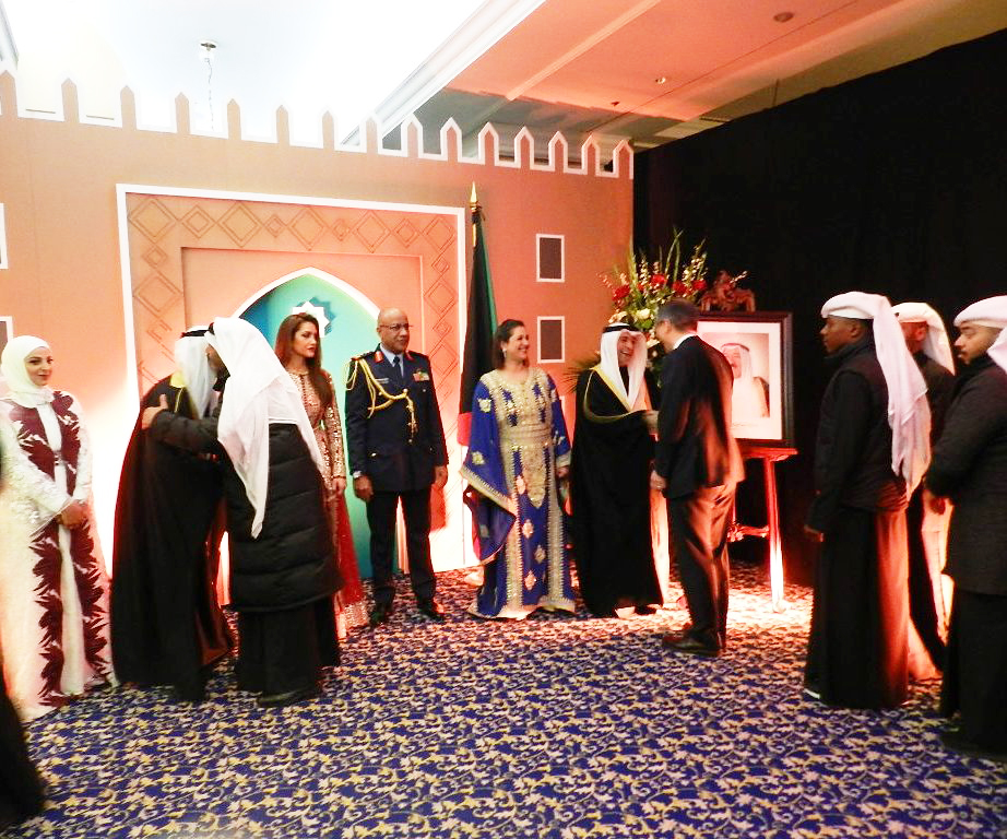 سفير دولة الكويت في بلجيكا جاسم البديوي خلال احتفالات السفارة بالاعياد الوطنية