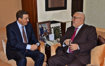 President of Islamic Development Bank (IDB) group Bandar Al-Hajjar meets Moroccan prime minister abdelalah benkiran