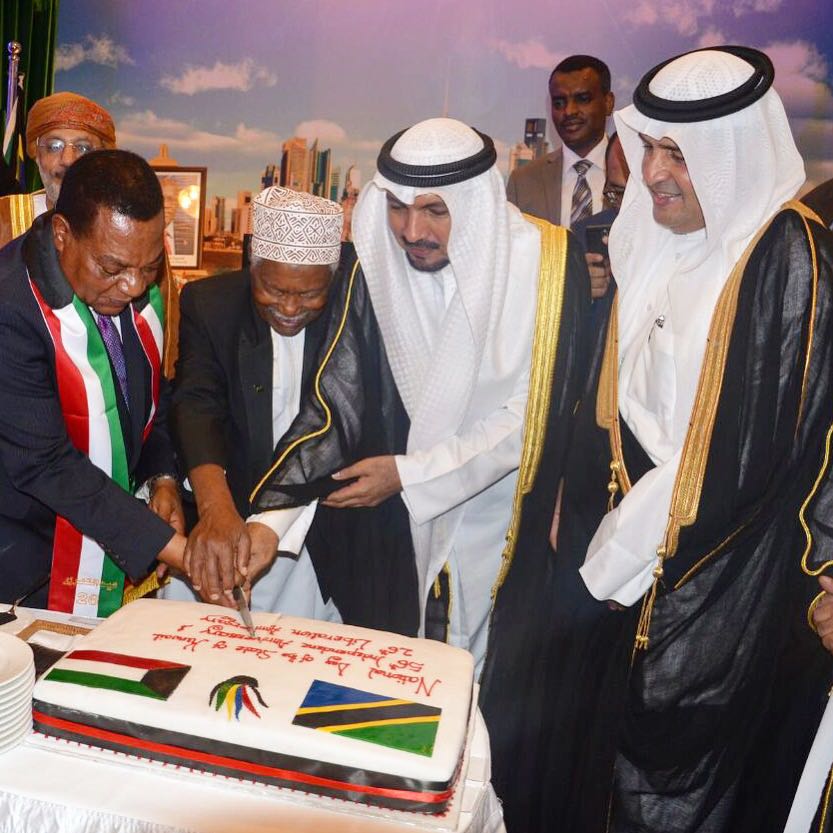 سفير دولة الكويت لدى تنزانيا جاسم الناجم خلال حفل السفارة بالاعياد الوطنية