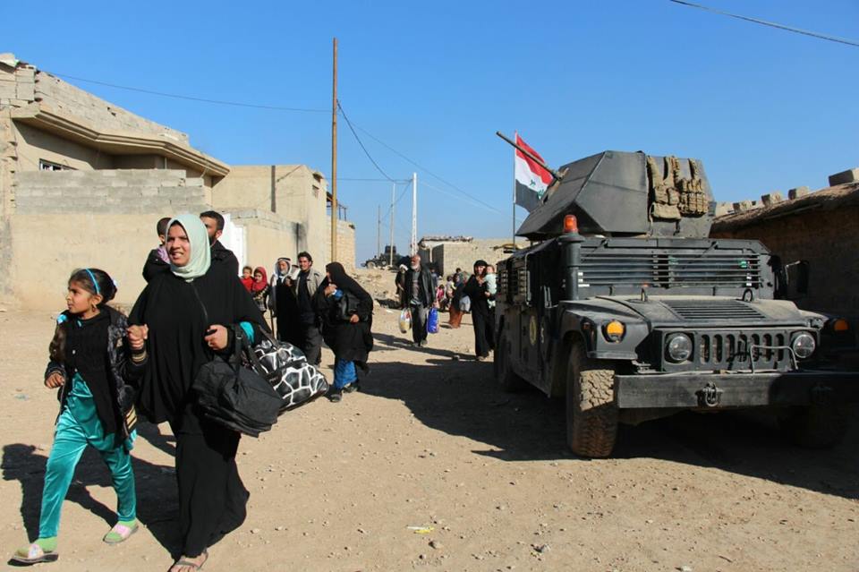 الشرطة العراقية تعلن سيطرتها على 26 قرية وحيا بالجانب الأيمن من الموصل