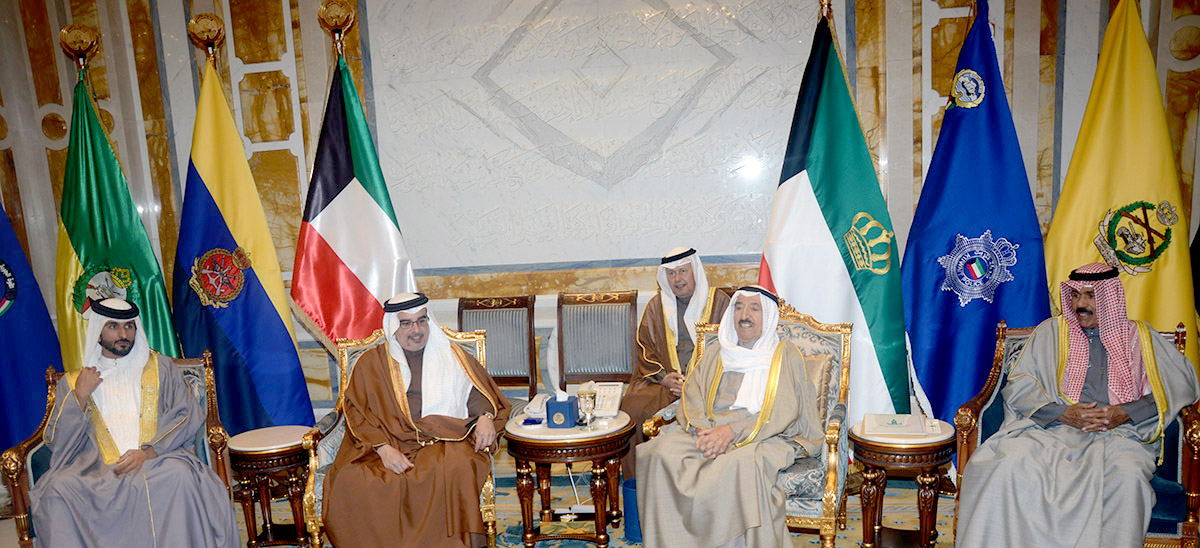 His Highness the Amir receives Bahraini Crown Prince