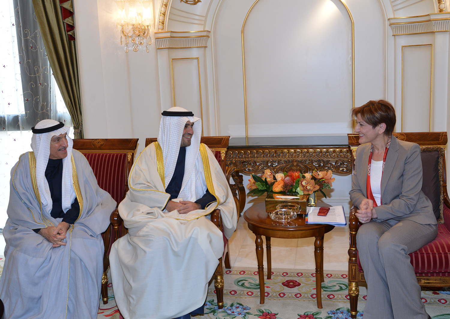 Deputy Prime Minister and Minister of Finance Anas Al-Saleh meets with Croatian Deputy Prime Minister and Minister of Economy, Entrepreneurship and Crafts Martina Dalic