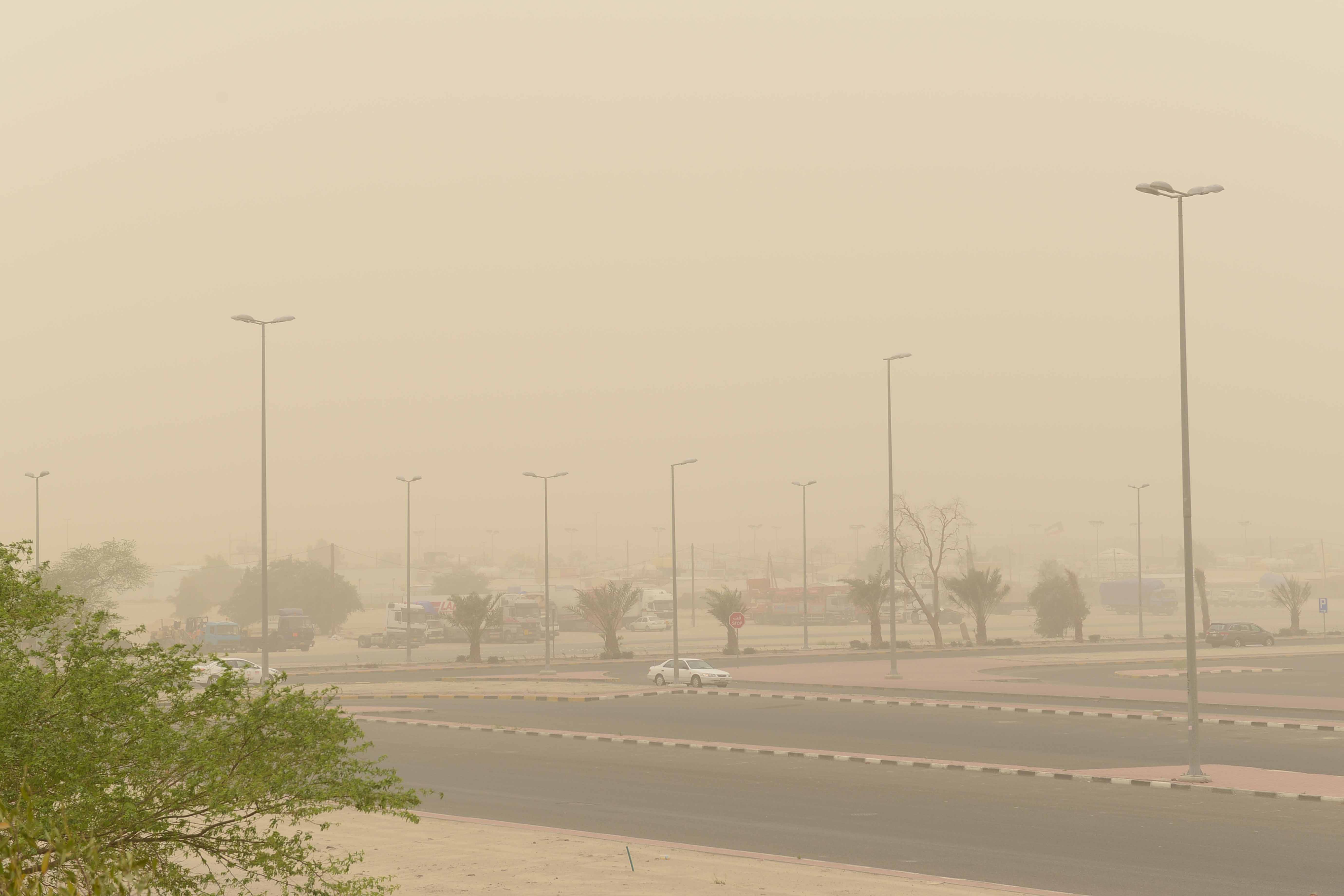 Dusty weather over Kuwait