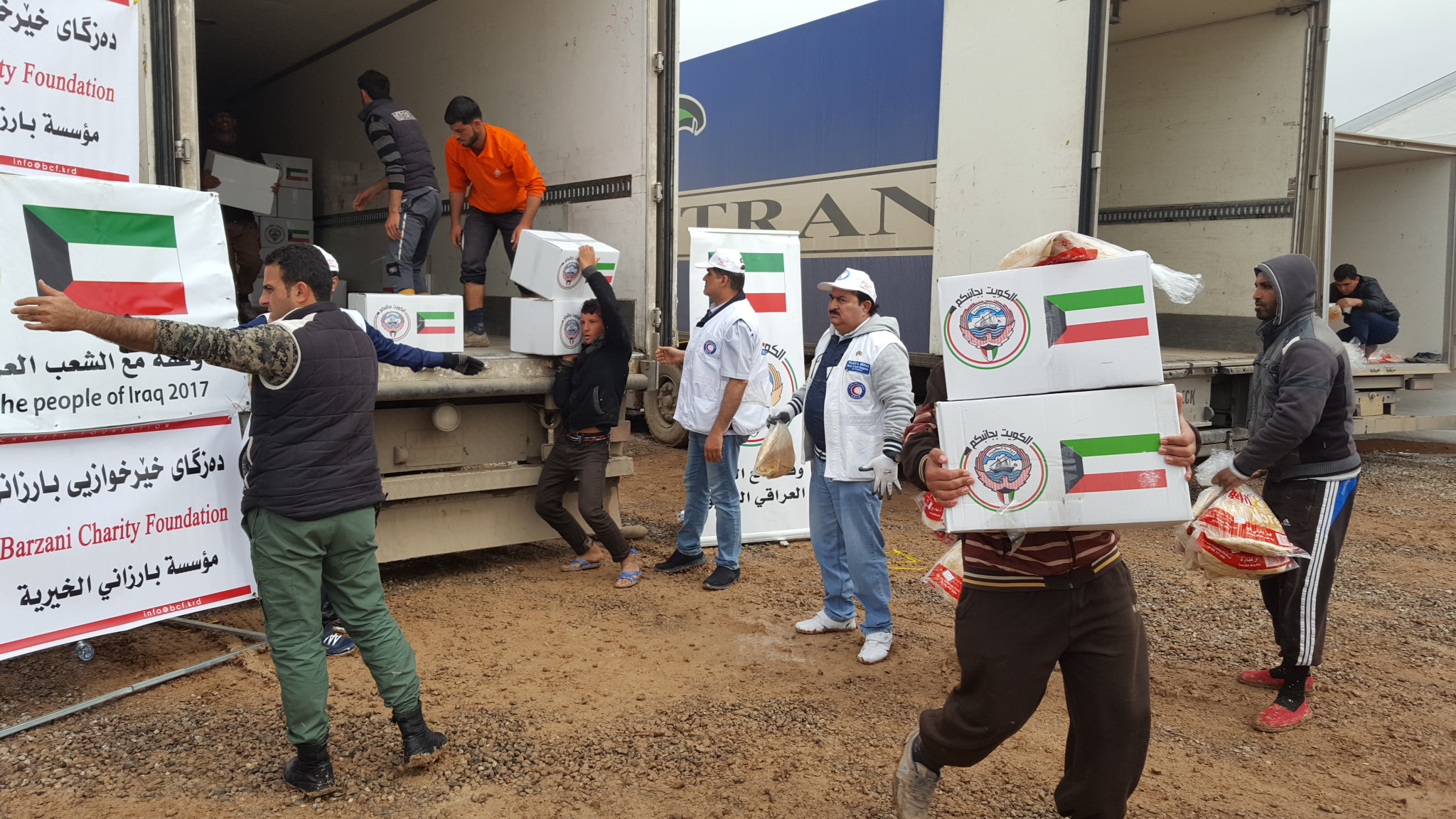 Kuwait hands out relief aid to Mosul's IDPs