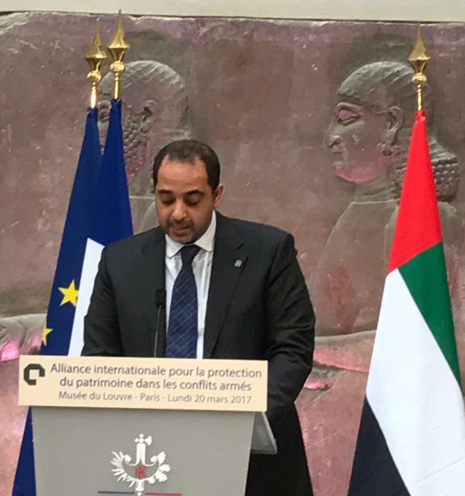 Representing His Highness the Amir, Kuwaiti Minister of State for Cabinet Affairs and Acting Information Minister Sheikh Mohammad Mubarak Al-Sabah