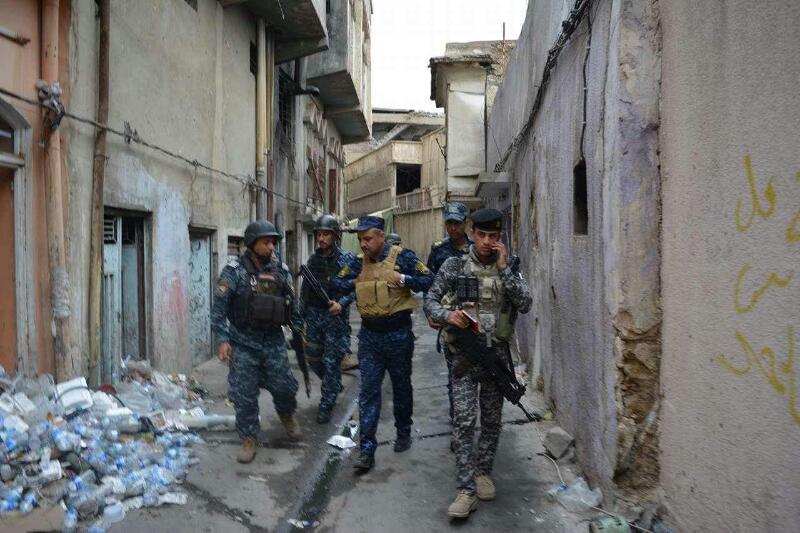 Iraqi forces in Mosul