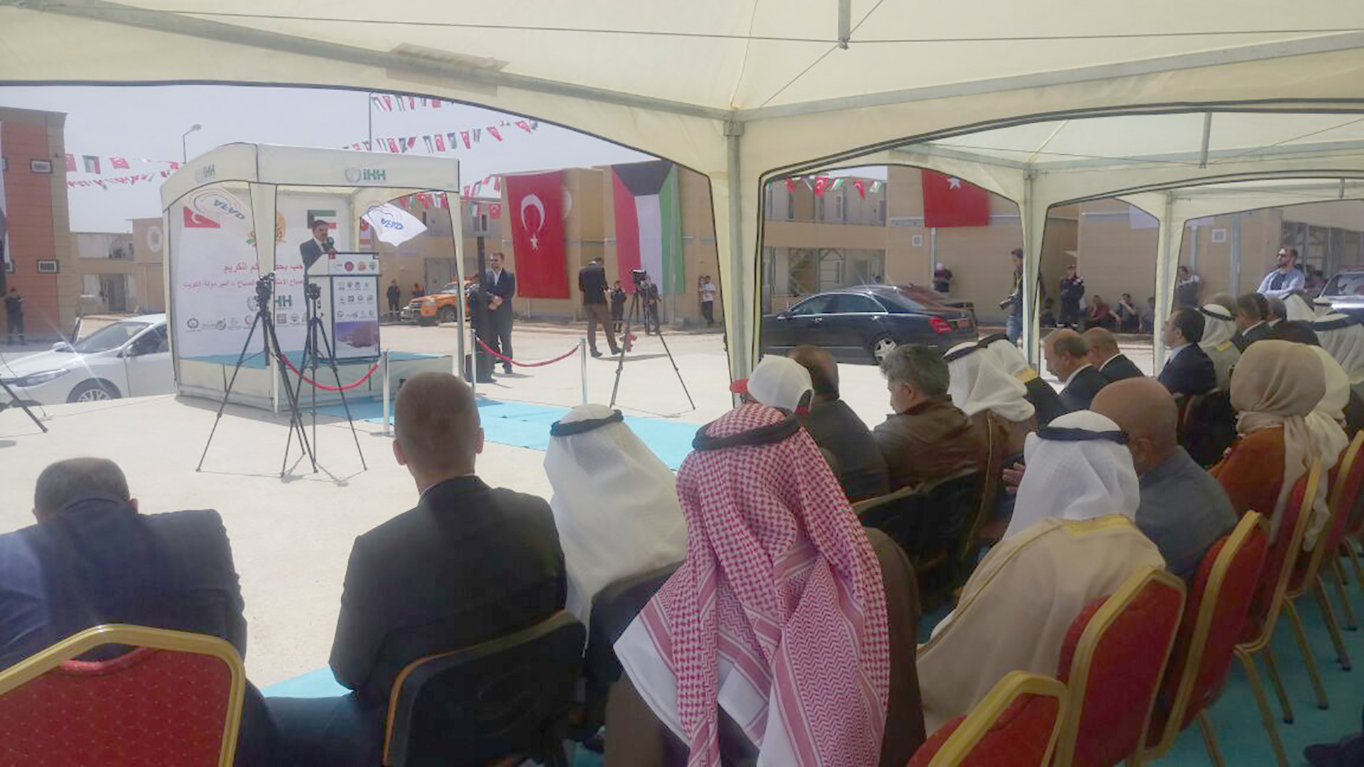Opening ceremony of Kuwait Village for refugees
