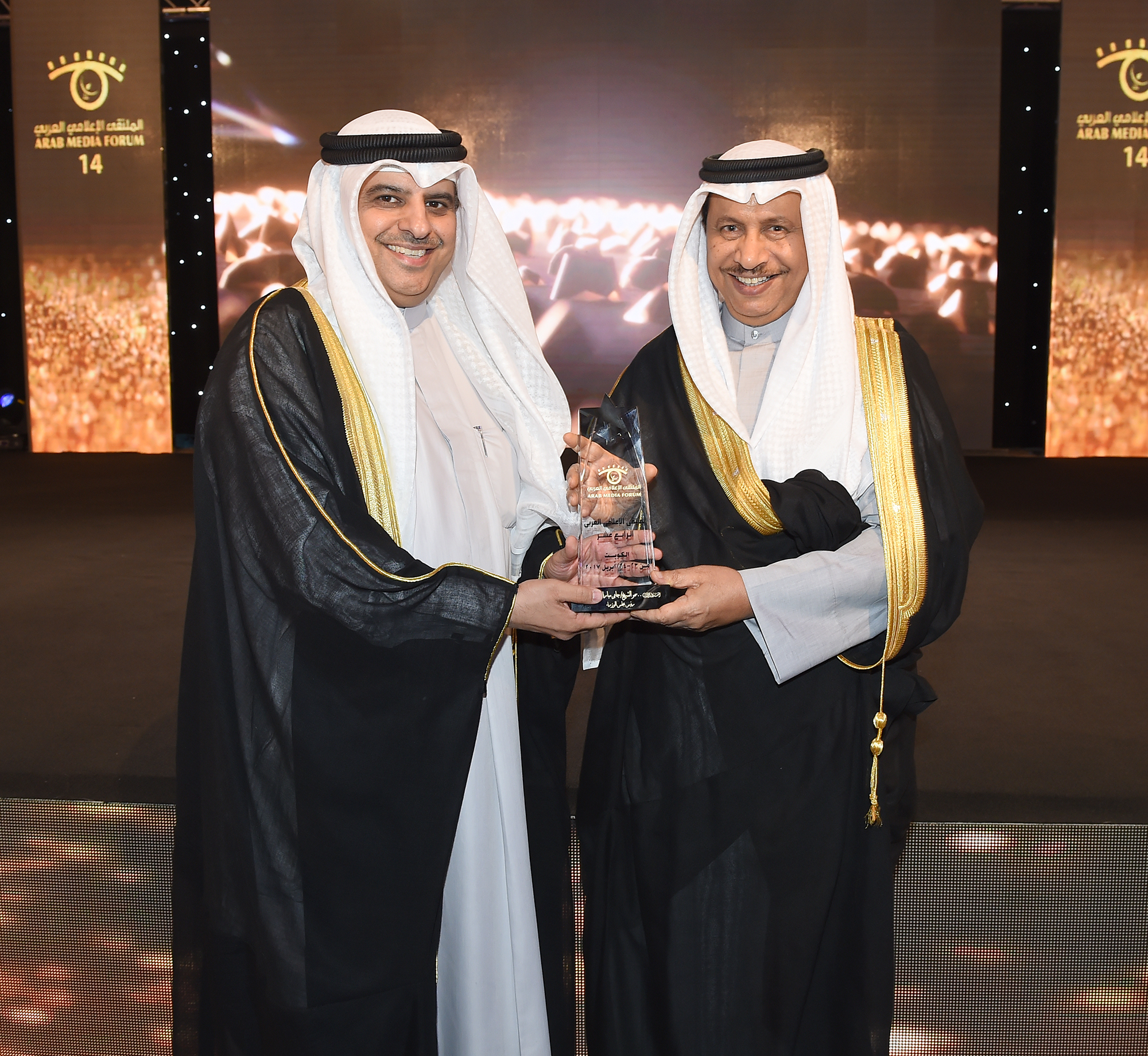 His Highness the Prime Minister Sheikh Jaber Al-Mubarak Al-Hamad Al-Sabah opens the 14th Arab Media Forum