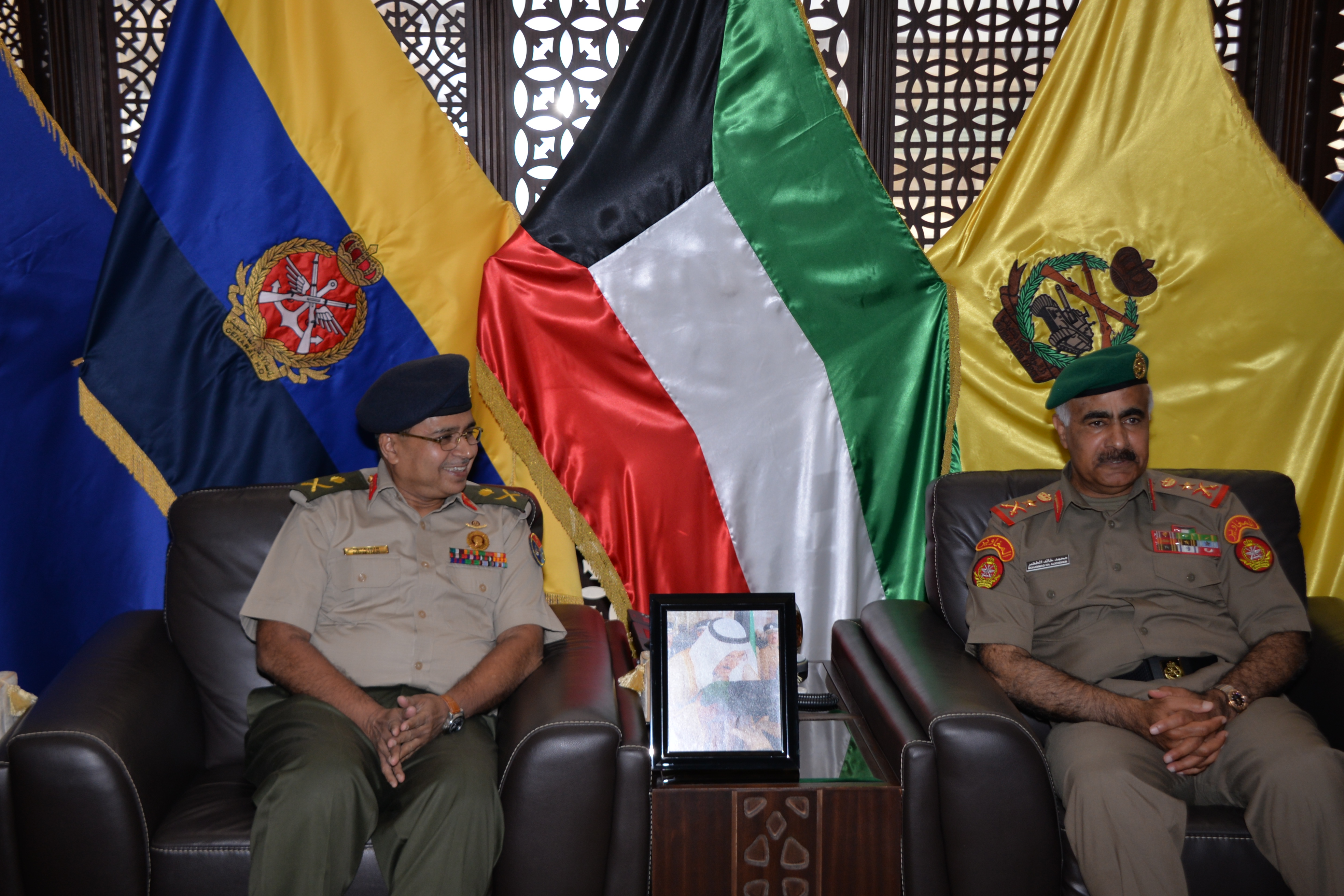 Kuwait's Chief of General Staff of the Army Lieutenant General Mohammed Al-Khader meets with visiting Bangladeshi medical delegation