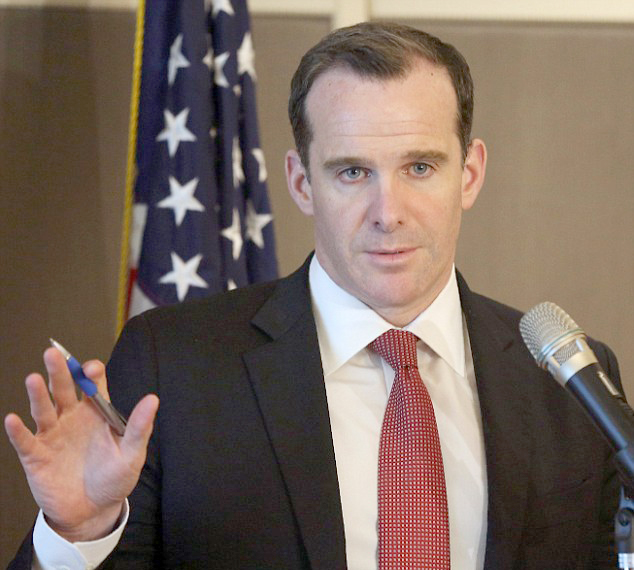 US Special Presidential Envoy for the Global Coalition to Counter the So-called Islamic State (IS) Brett McGurk