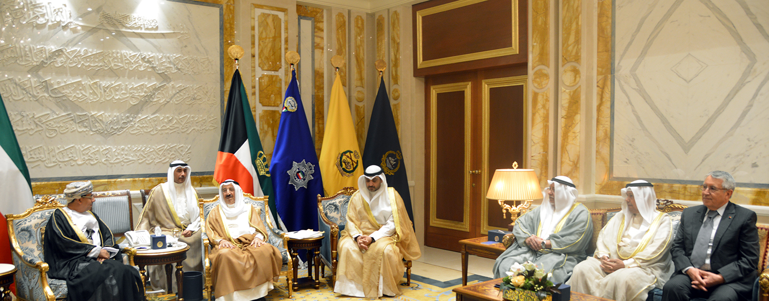 His Highness the Amir received  Minister of State for Cabinet Affairs and members participating in the 14th Arab Media Forum