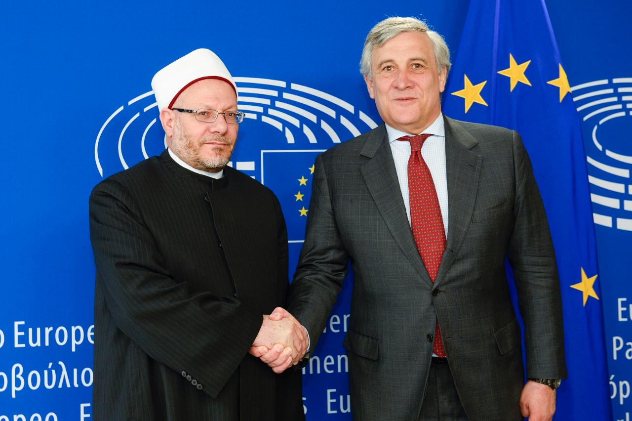 EP Pres. discusses inter-religious dialogue with Grand Mufti of Egypt