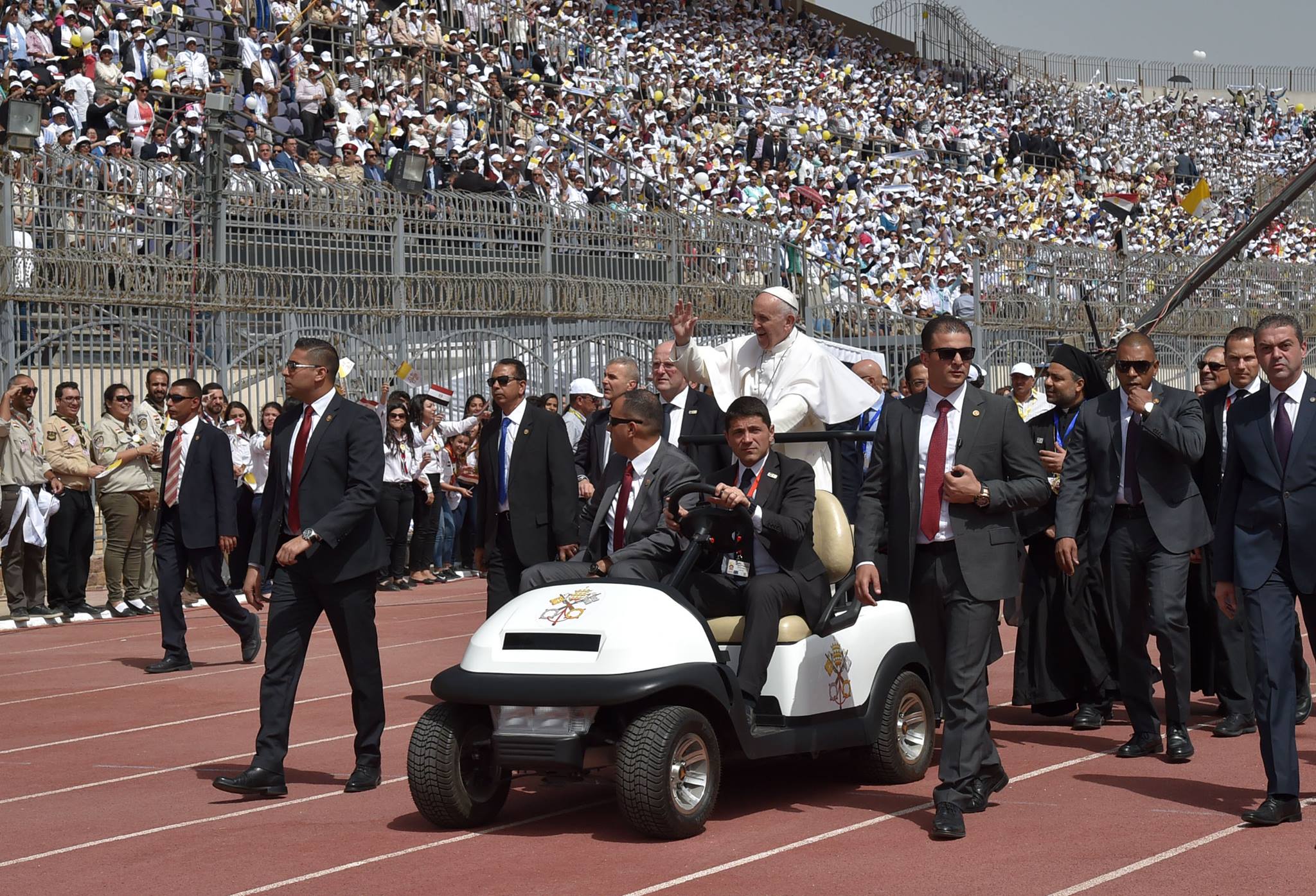 Pope Francis during the tour