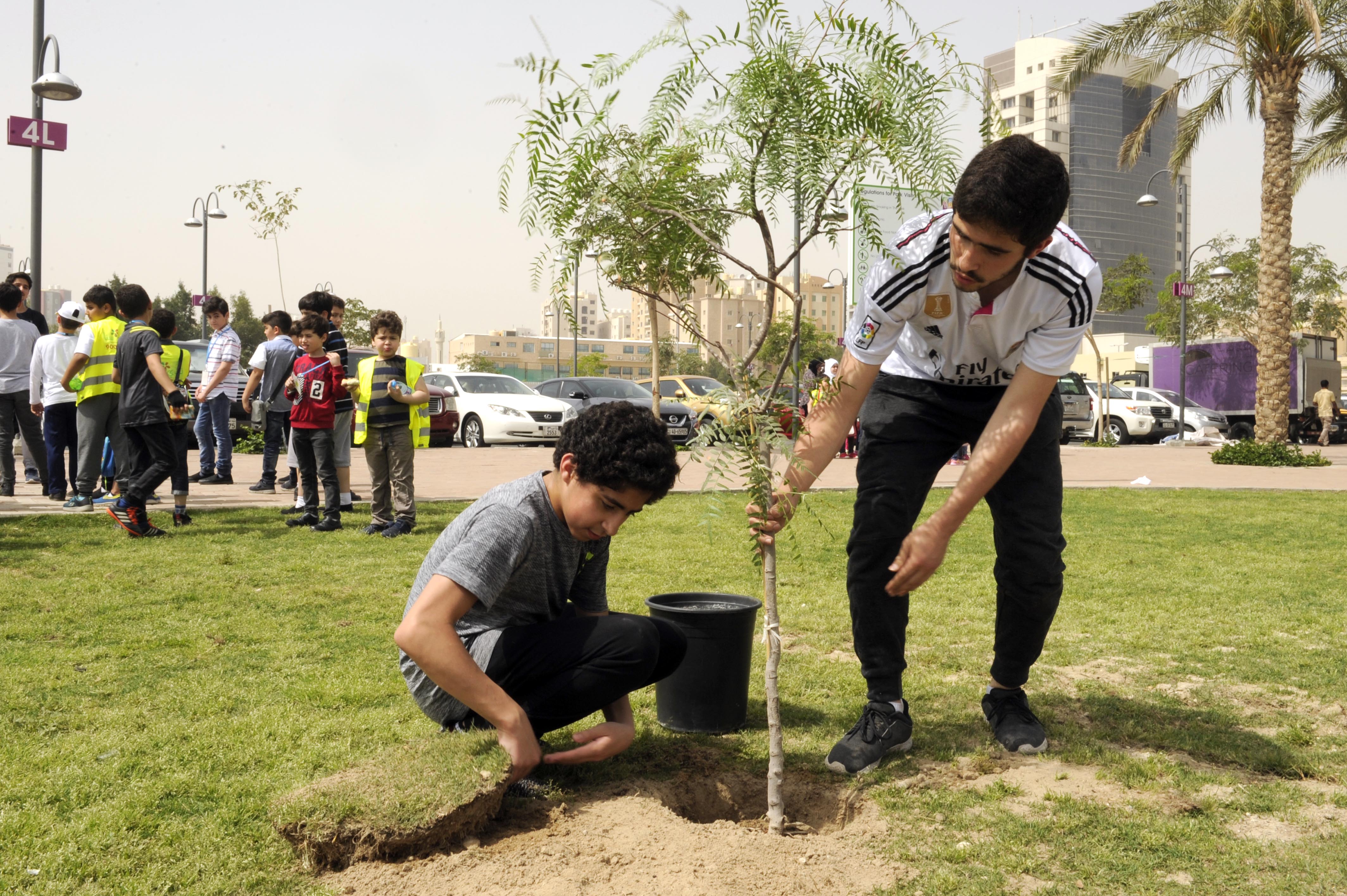 One of the programs to teach youngsters to plant