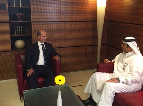 Kuwait Minister of Oil Essam Al-Marzouq during his arrival in Vienna to participate in OPEC's ministerial meeting