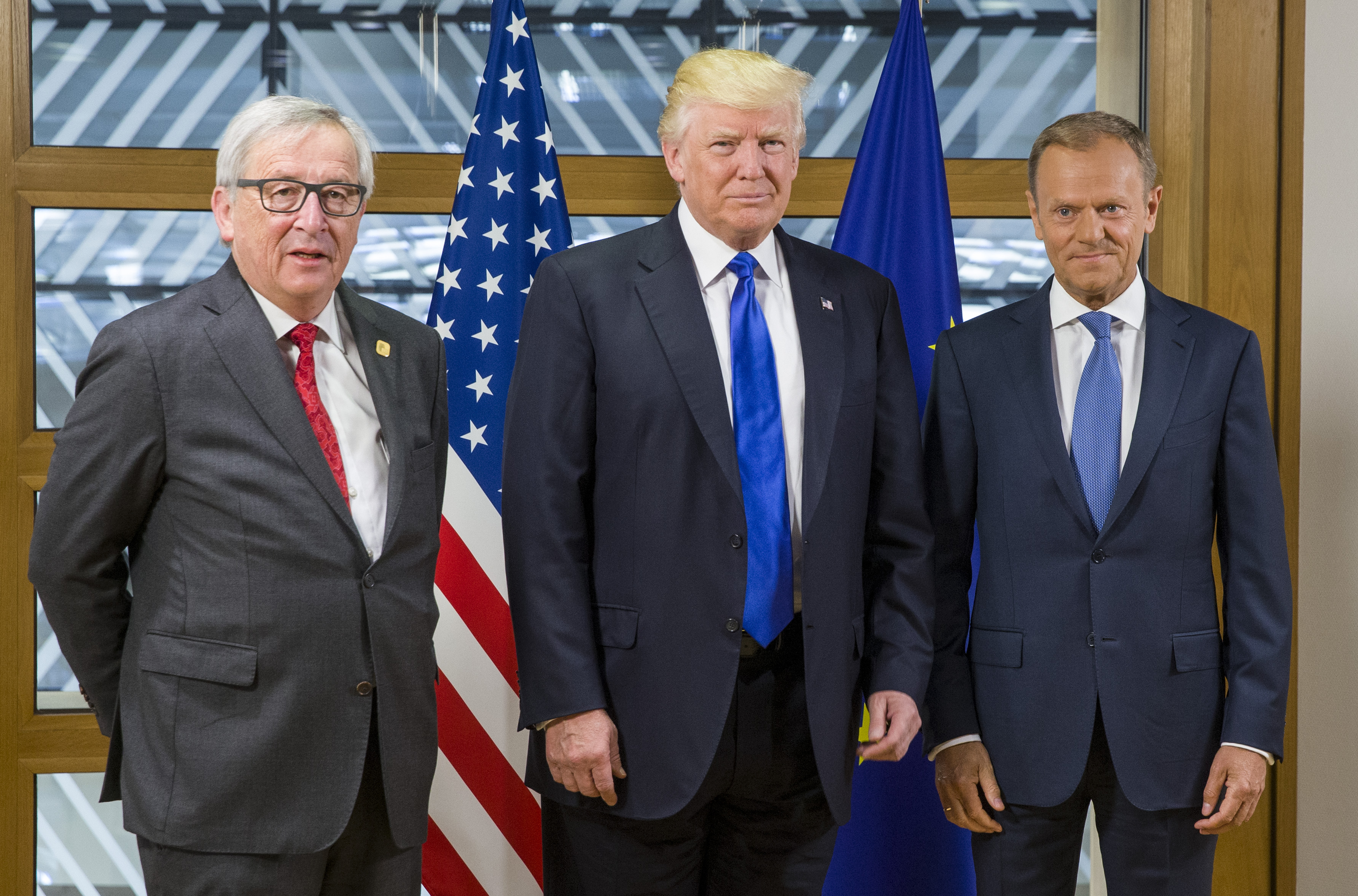 EU leaders discuss counter-terrorism, security issues with Trump