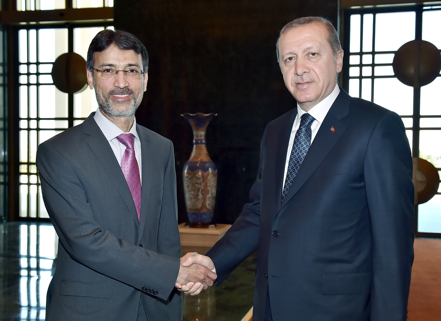 Turkish President Recep Tayyip Erdogan during an exclusive interview with Kuwait News Agency (KUNA)